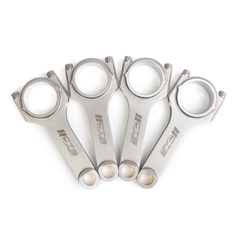 CTS Turbo Connecting Rods VW & Audi 144x20 Tapered Rifle Drilled | Fits MK5/B7 FSI 2.0T EA113 With Stock Pistons