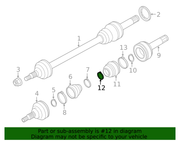Genuine Porsche parts diagram