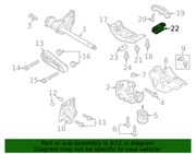 Genuine Porsche parts diagram