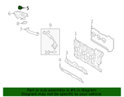 Genuine Porsche parts diagram