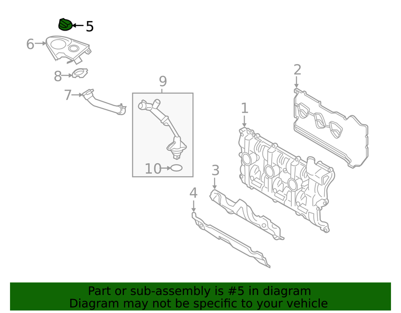 Genuine Porsche parts diagram