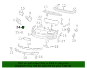 Genuine Porsche parts diagram