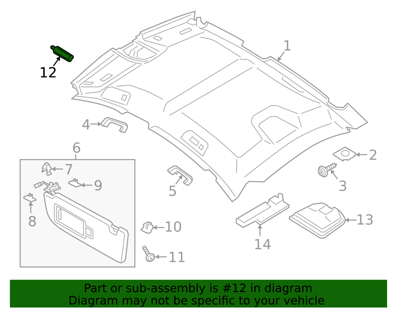 Part can be found as reference #12 in illustration