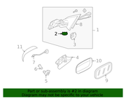 Genuine Porsche parts diagram