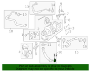 Genuine Porsche parts diagram