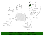Genuine Porsche parts diagram