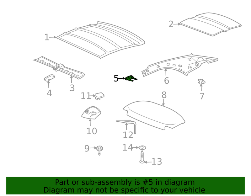 Genuine Porsche parts diagram