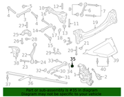 Genuine Porsche parts diagram
