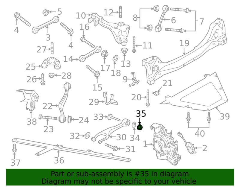 Genuine Porsche parts diagram