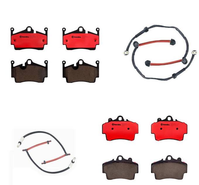 Porsche Brakes Kit – Brembo Pads Front and Rear (Ceramic) 99761275700 – Brembo 1559928KIT