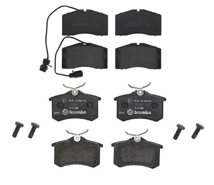 Audi Brembo Brake Kit – Pads Front and Rear (Low-Met) 4D0698151L – Brembo 1560484KIT