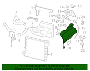 Genuine Porsche parts diagram