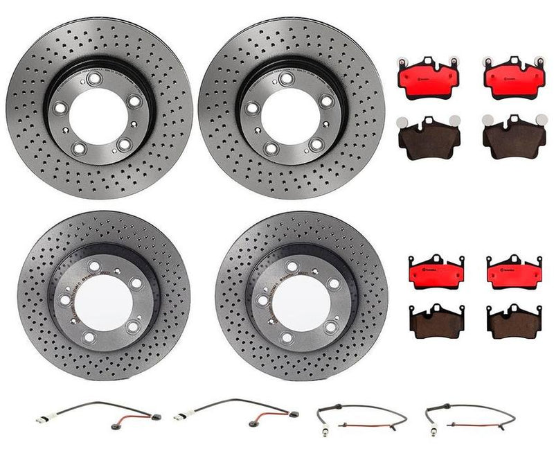 Brembo Brake Pads and Rotors Kit – Front and Rear (318mm/299mm) (Ceramic)