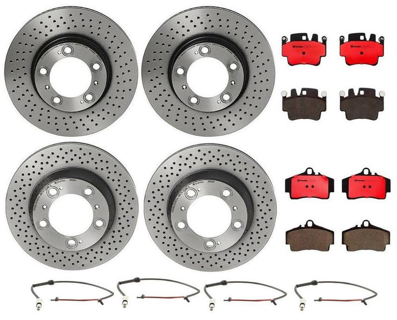 Brembo Brake Pads and Rotors Kit – Front and Rear (318mm/299mm) (Ceramic)