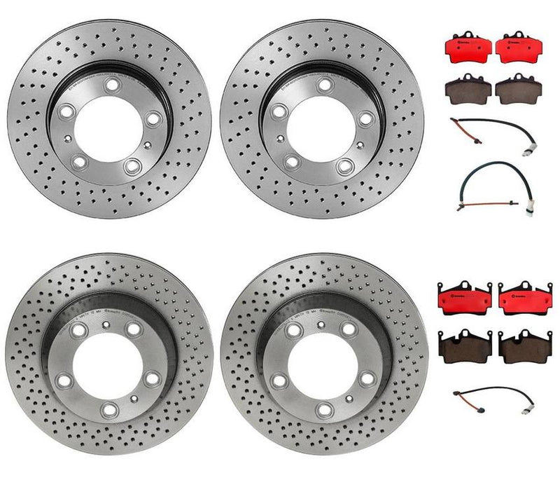 Brembo Brake Pads and Rotors Kit – Front and Rear (298mm/299mm) (Ceramic)