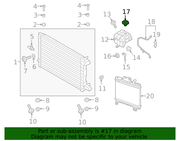 Genuine Porsche parts diagram