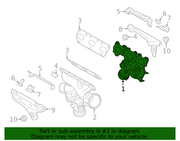 Genuine Porsche parts diagram