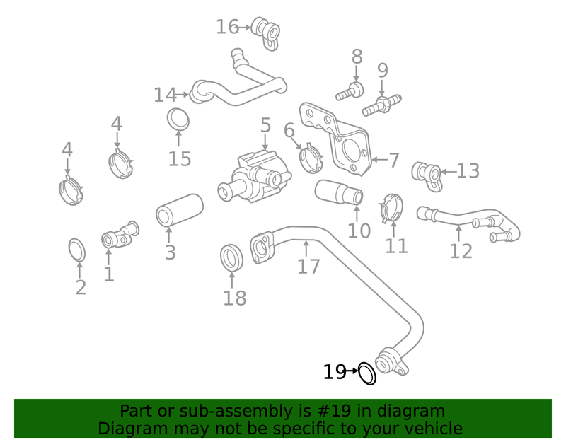 Genuine Porsche parts diagram