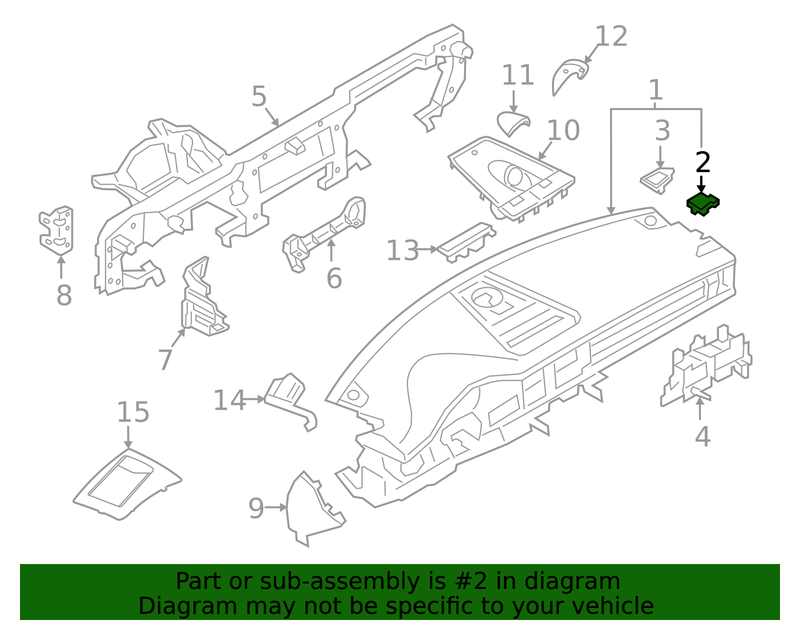 Part can be found as reference #2 in illustration