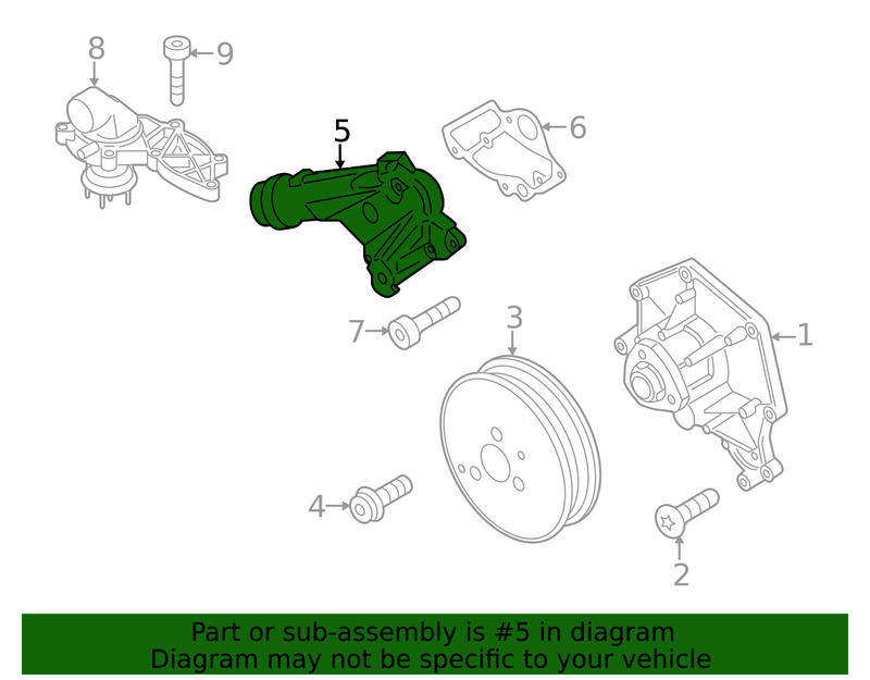 Genuine Porsche parts diagram