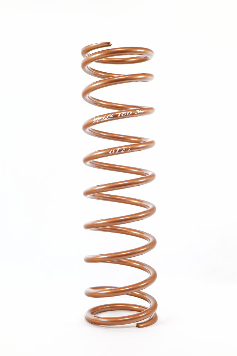 Coil Spring - Bulletproof - Coil-Over - 3.5 in ID - 16 in Length - 125 lb/in Spring Rate - Steel - Copper Powder Coat - Each