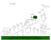 Genuine Porsche parts diagram