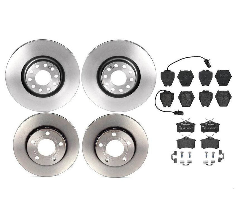 Brembo Brake Pads and Rotors Kit – Front and Rear (321mm/256mm) (Low-Met)