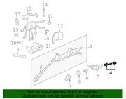 Genuine Porsche parts diagram