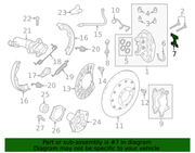 Genuine Porsche parts diagram