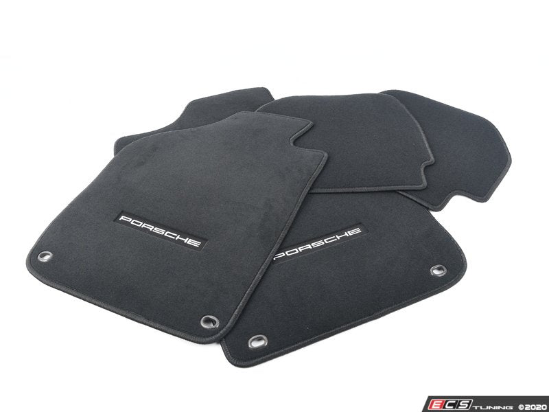 Black Floor Mats - Set of Four