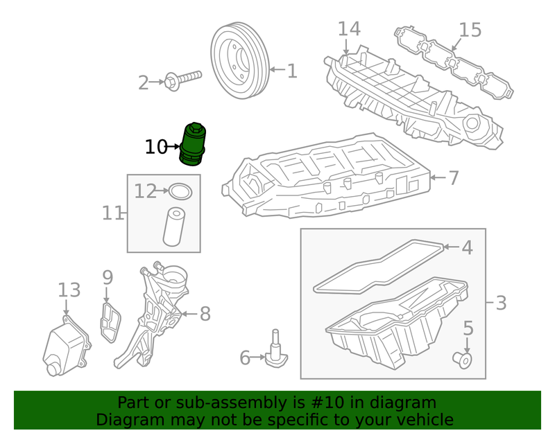 Genuine Porsche parts diagram