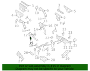 Genuine Porsche parts diagram
