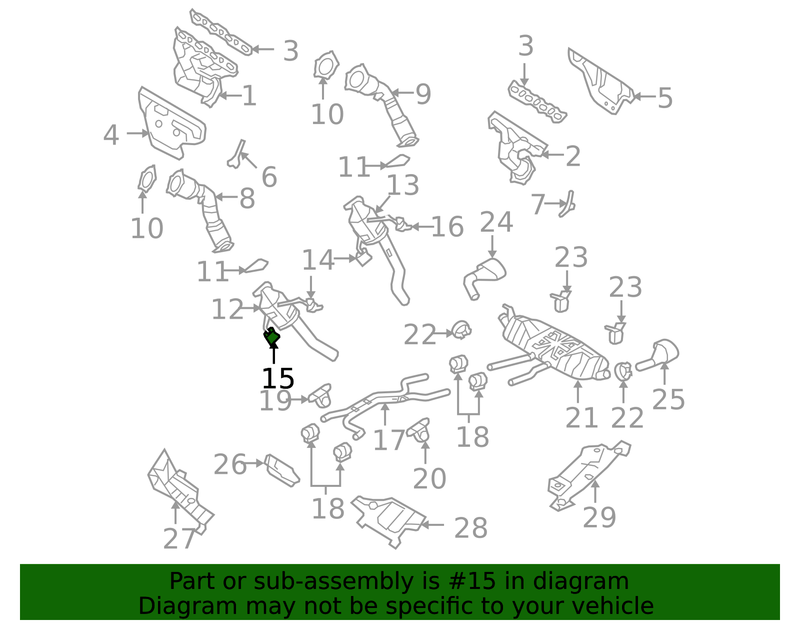 Genuine Porsche parts diagram