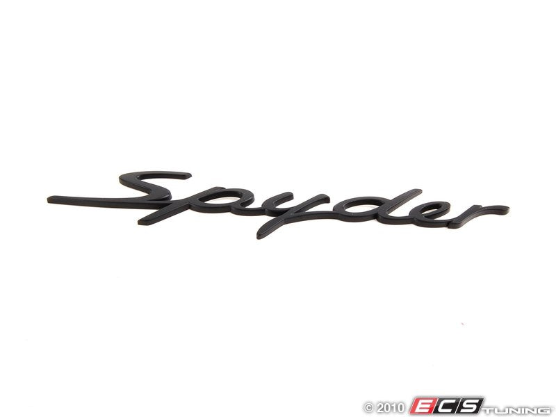 Boxster "Spyder" Rear Emblem