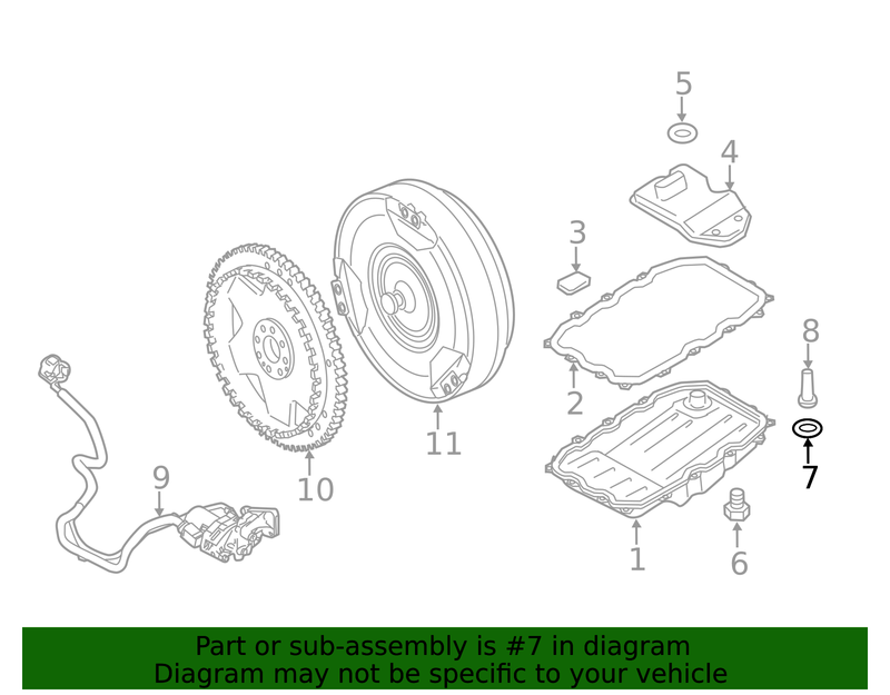 Genuine Porsche parts diagram