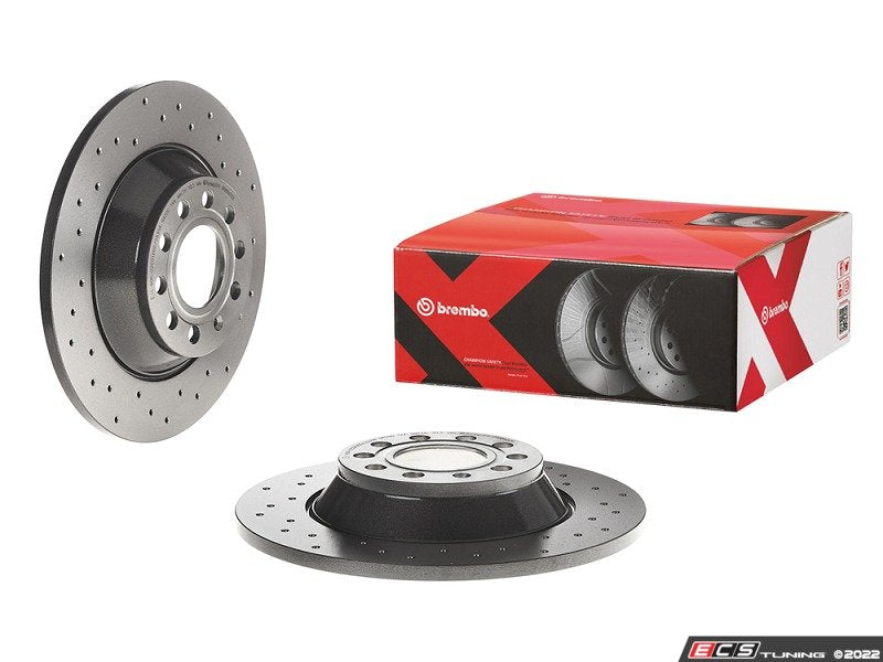 Cross Drilled UV Coated Brake Rotors - Pair (302x12)
