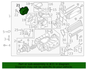 Genuine Porsche parts diagram