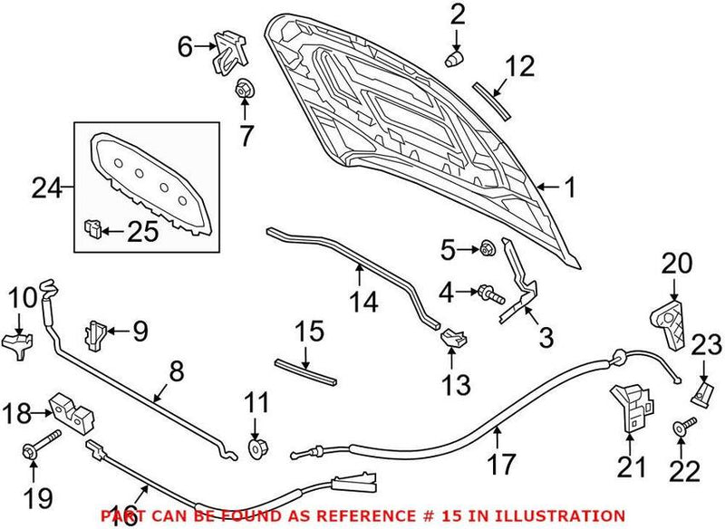 Hood Seal – Front Passenger Side