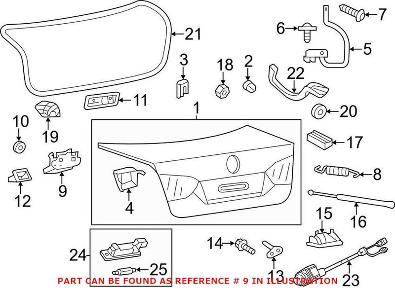 VW Trunk Lock Actuator Motor 17A827505 – Genuine VW/Audi