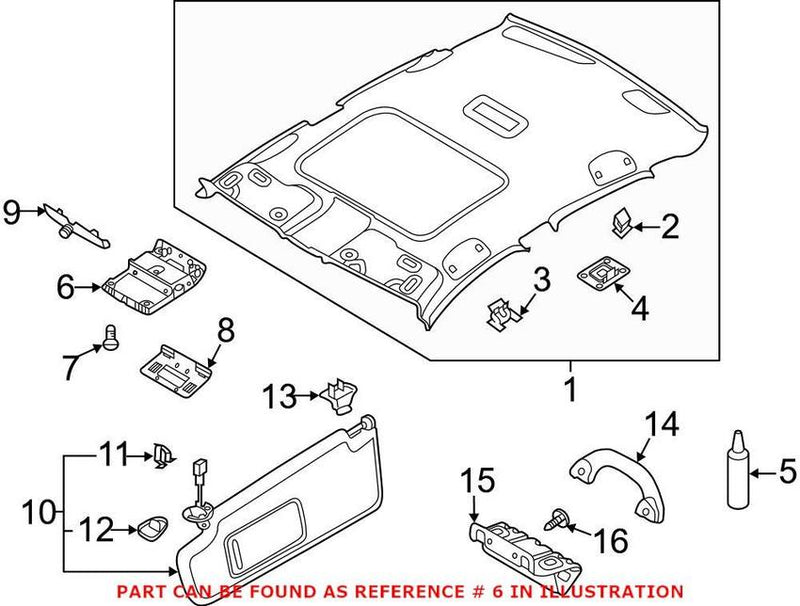 VW Console Bracket 17A868837ARM5 – Genuine VW/Audi