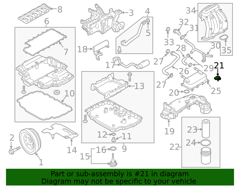 Genuine Porsche parts diagram