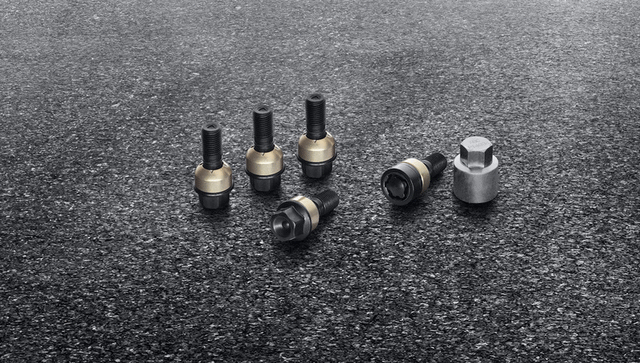 Genuine Porsche Anti-Theft Wheel Bolts - Black - With Spacers - 000-044-602-91
