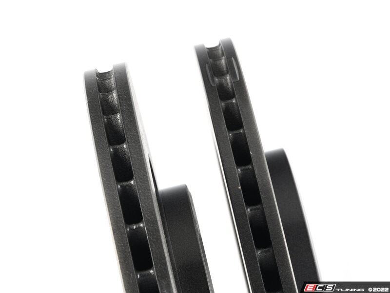 Front Cross Drilled UV Coated Brake Rotors - Pair (345x30)