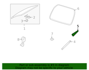 Genuine Porsche parts diagram