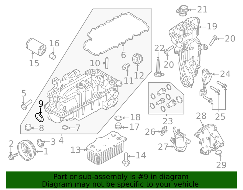 Genuine Porsche parts diagram