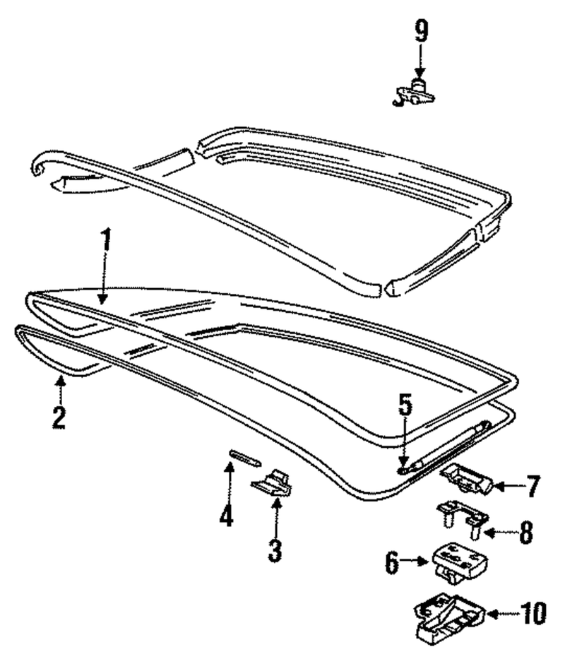 Genuine Porsche parts diagram