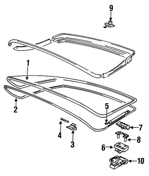 Genuine Porsche parts diagram