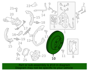 Genuine Porsche parts diagram