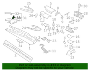 Genuine Porsche parts diagram