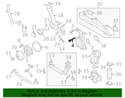 Genuine Porsche parts diagram